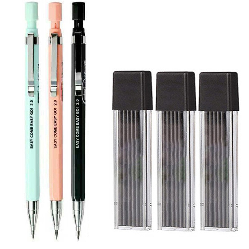 Staedtler Pencil Lumocolor - 기계식 연필 세트 2.0mm 2B 검정/컬러